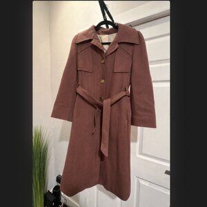 Vintage Wool Trench Coat with Belt – The Country Shop – No Size Tag